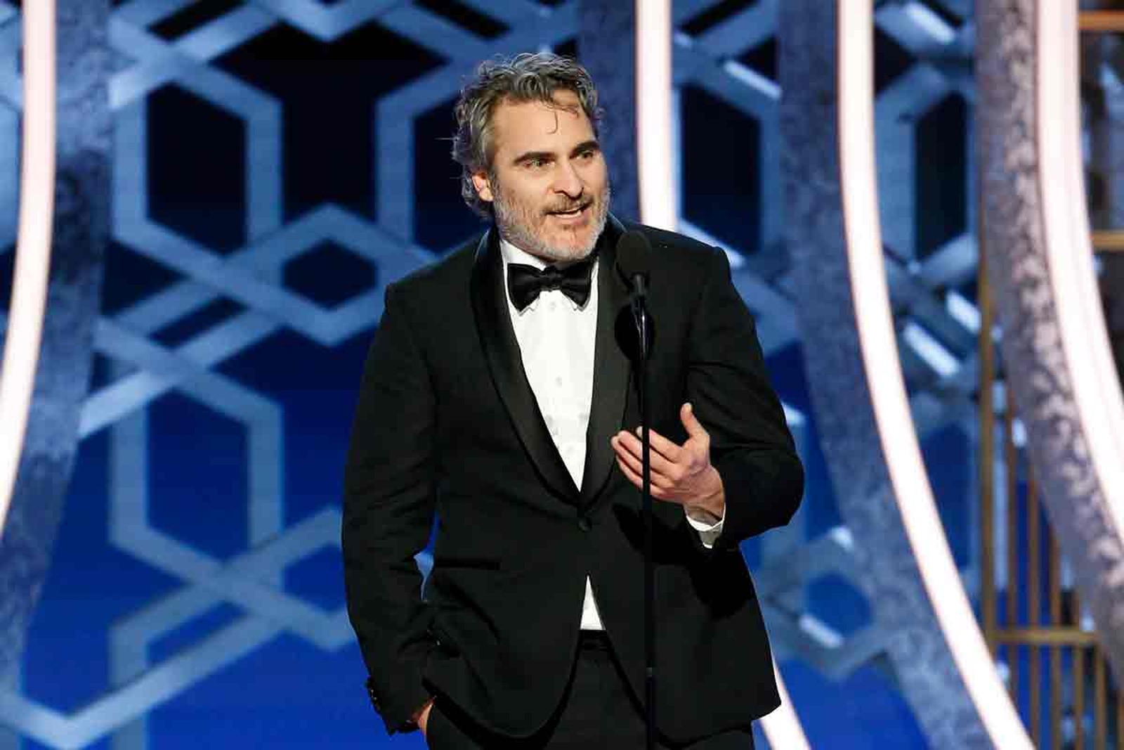 JOAQUIN PHOENIX CALLED OUT HOLLYWOOD’S SUSTAINABILITY PROBLEM IN GOLDEN GLOBES SPEECH™