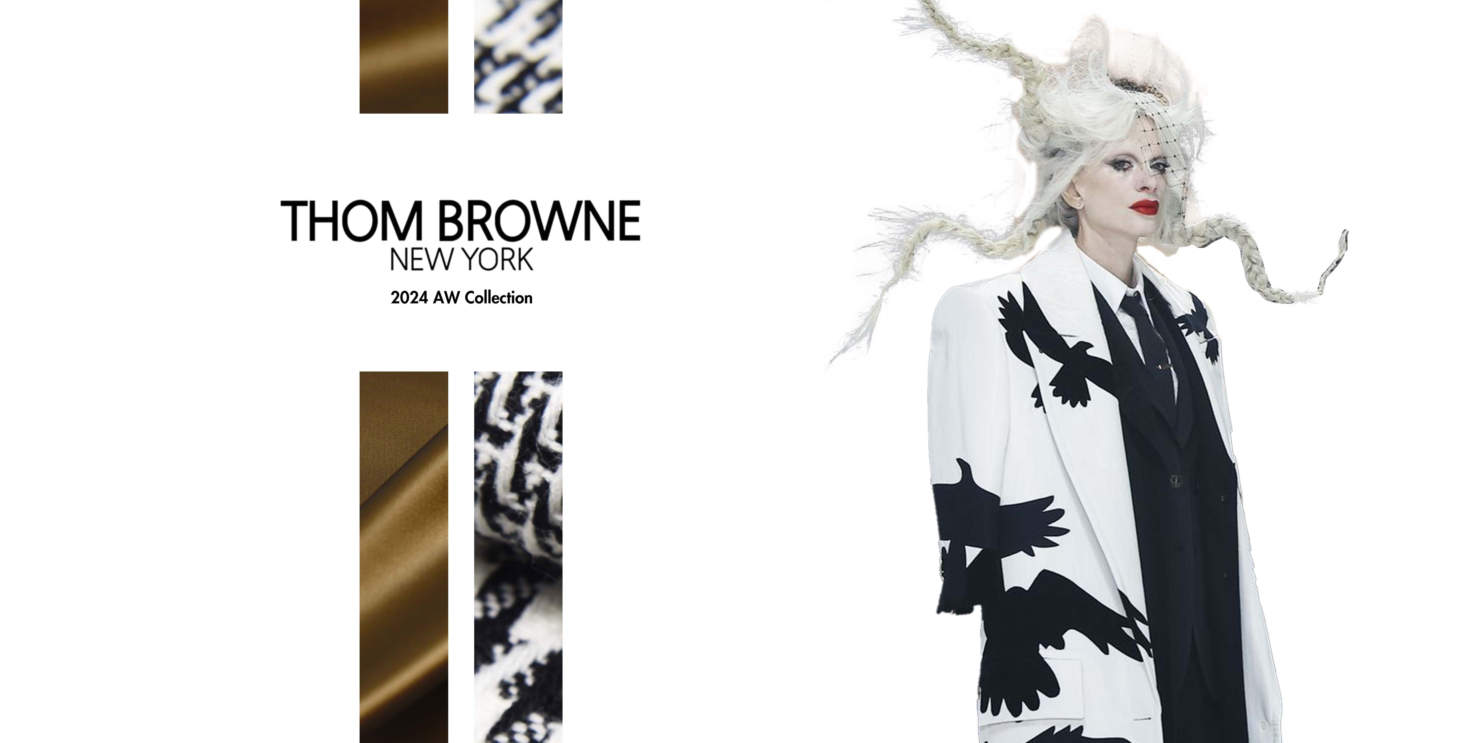 Raven’s Elegance: A Tribute to Thom Browne’s Fall/Winter 2024 Showcase